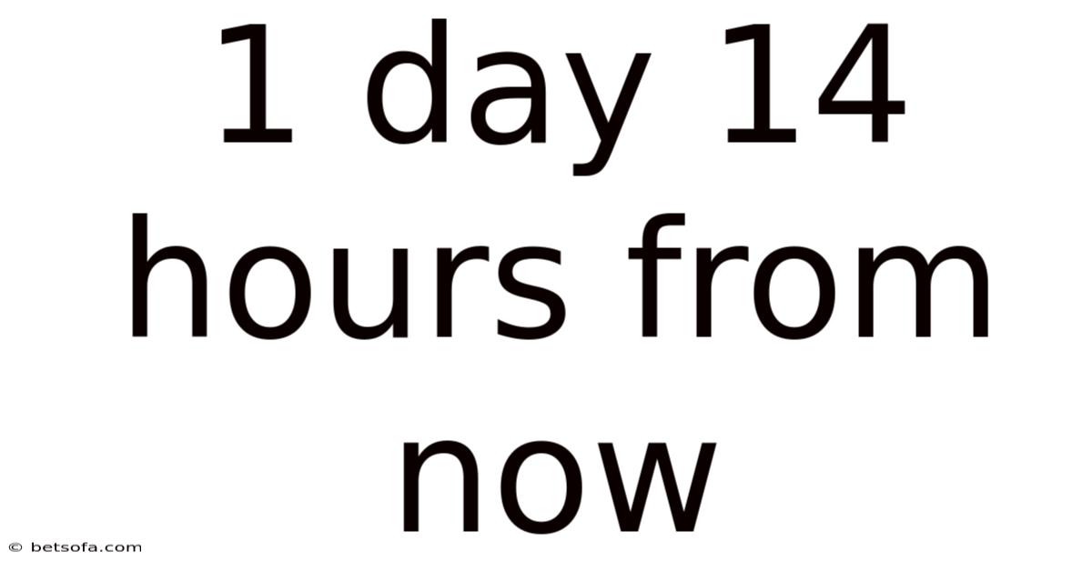 1 Day 14 Hours From Now