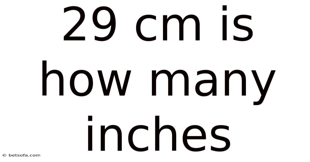 29 Cm Is How Many Inches
