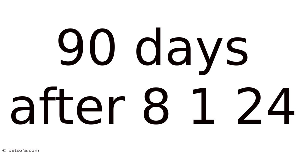 90 Days After 8 1 24