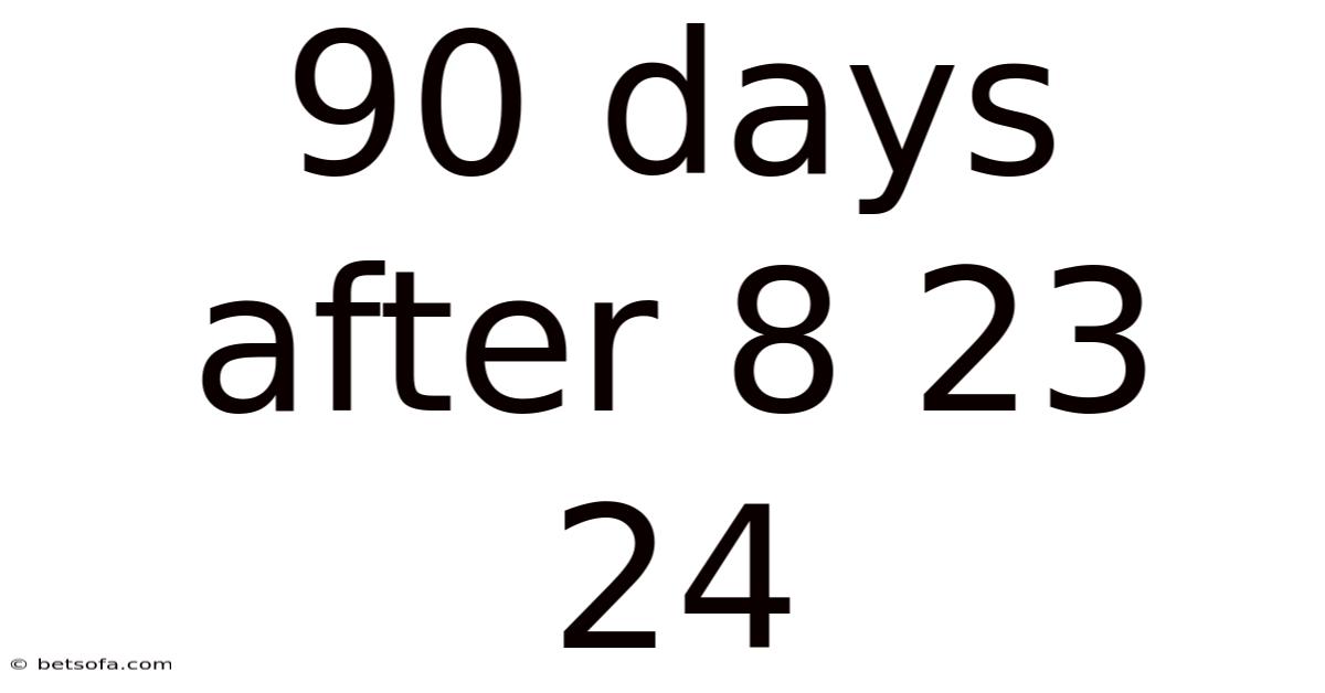 90 Days After 8 23 24