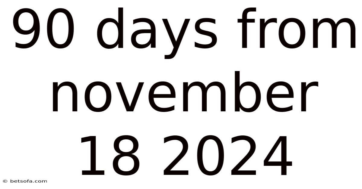 90 Days From November 18 2024