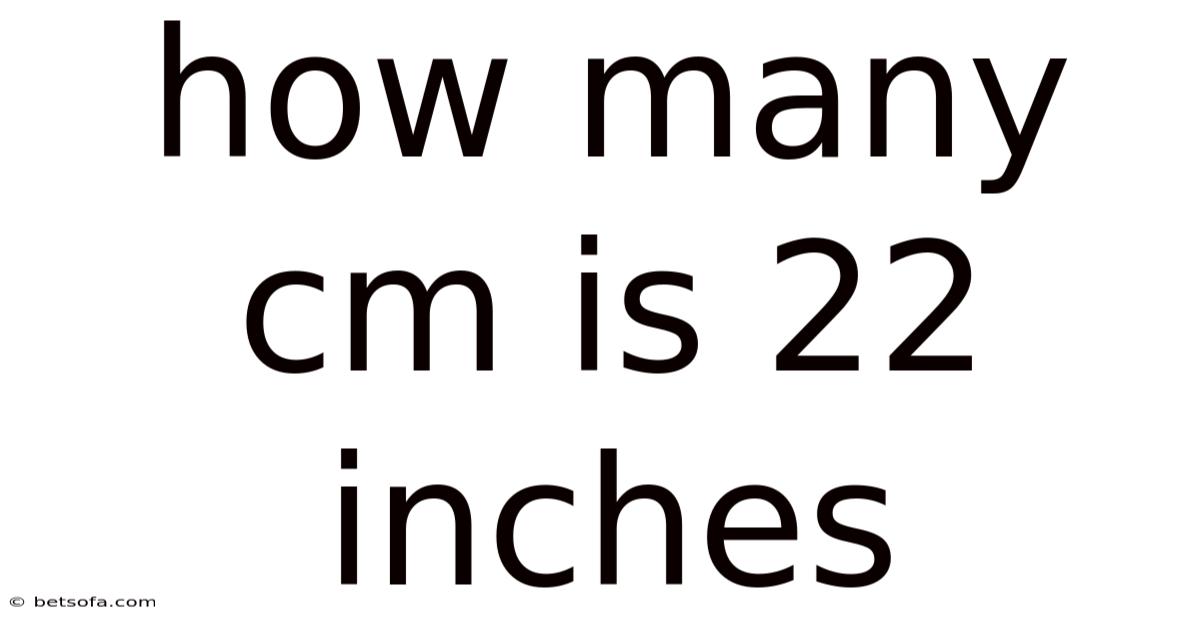 How Many Cm Is 22 Inches