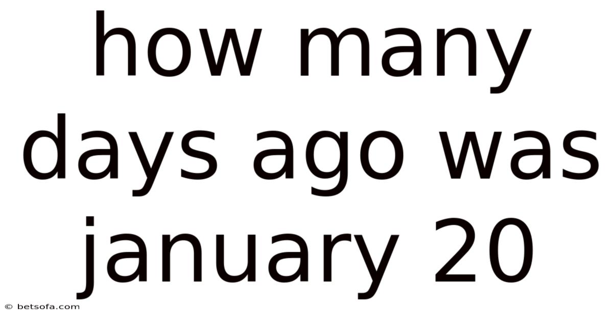 How Many Days Ago Was January 20