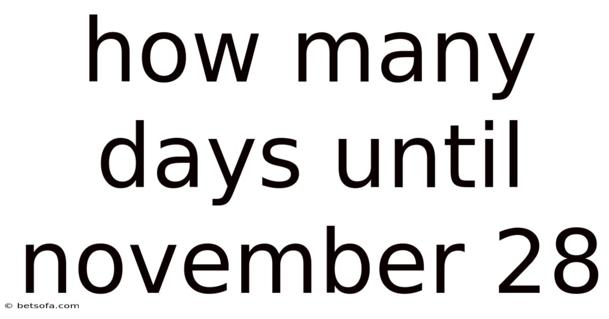 How Many Days Until November 28