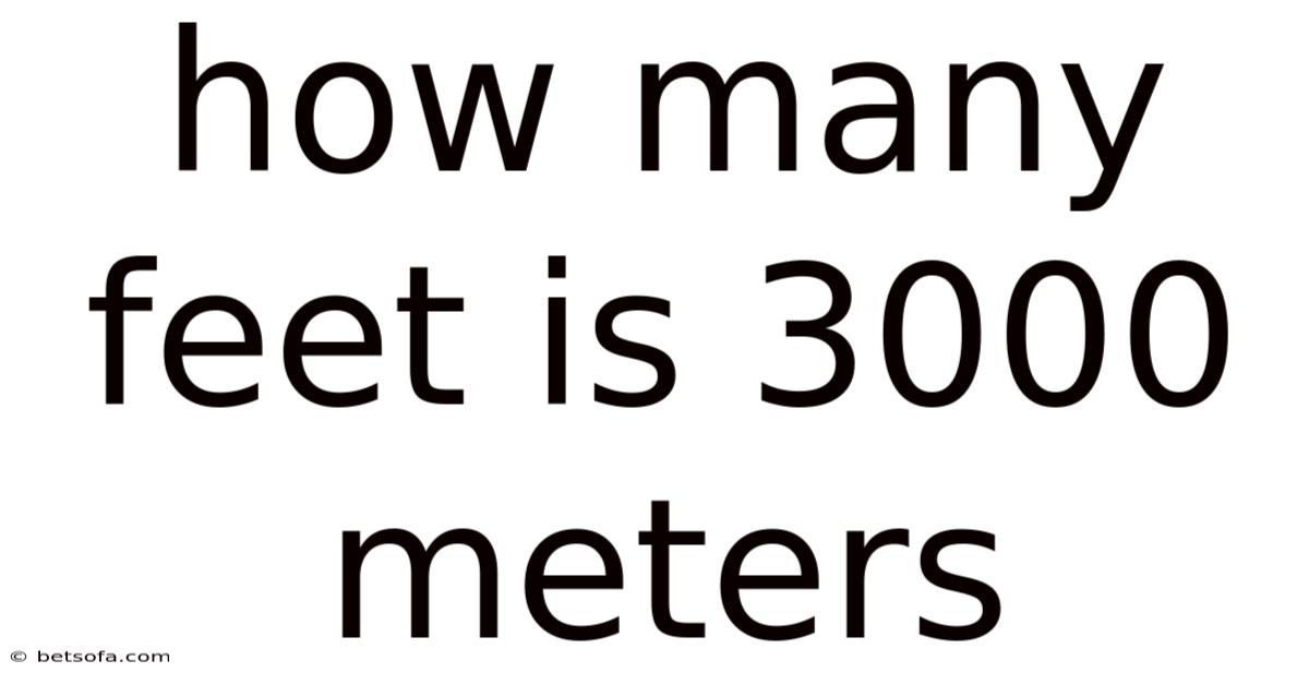 How Many Feet Is 3000 Meters