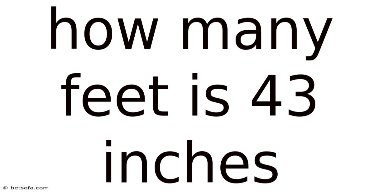 How Many Feet Is 43 Inches