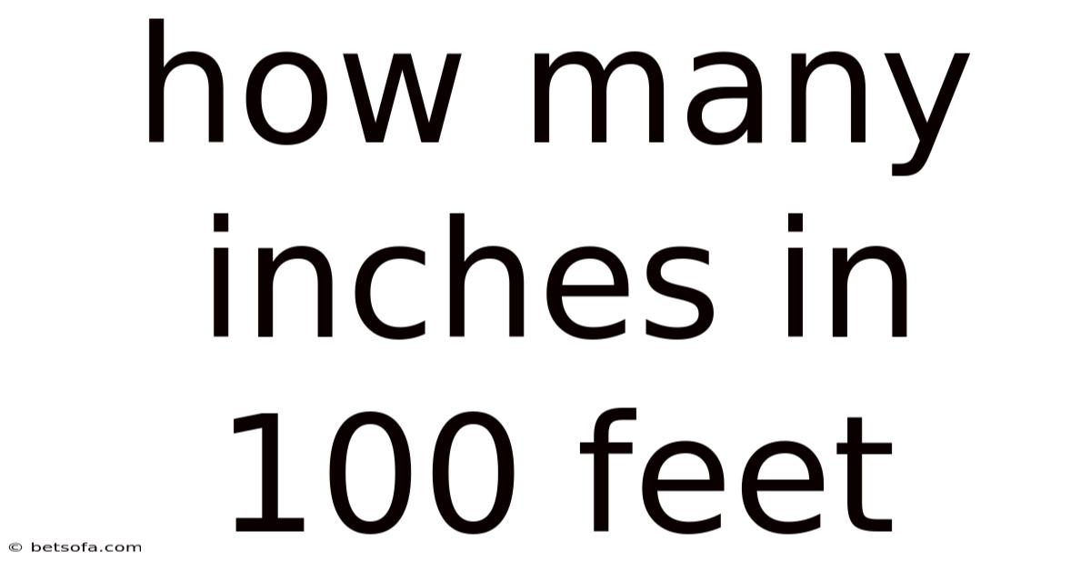 How Many Inches In 100 Feet