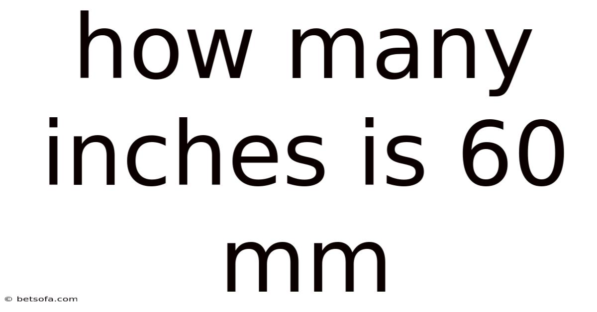 How Many Inches Is 60 Mm