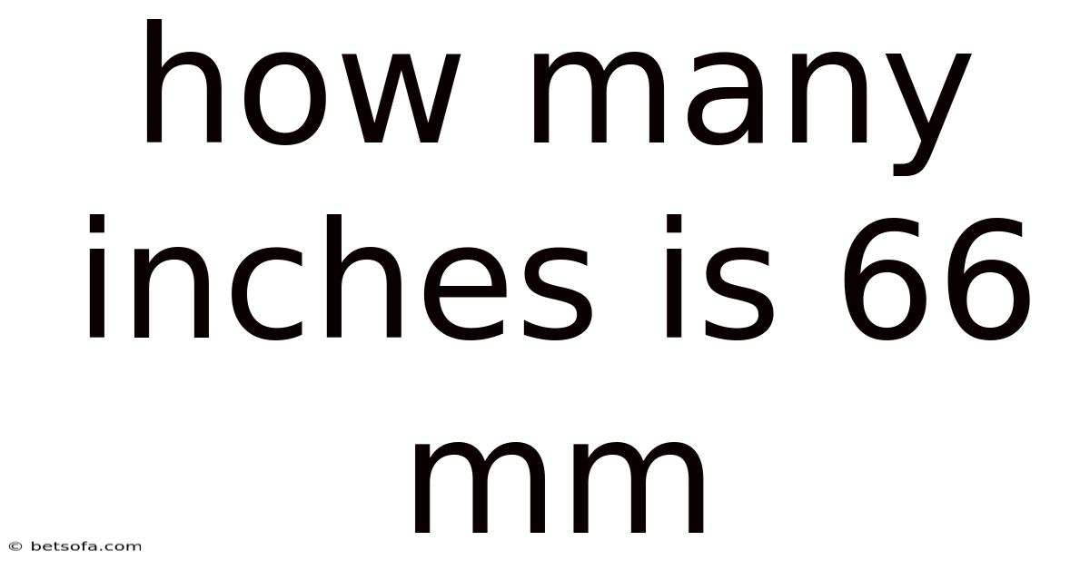 How Many Inches Is 66 Mm