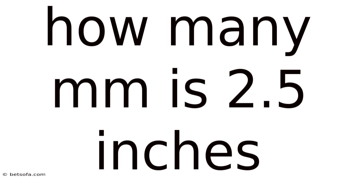 How Many Mm Is 2.5 Inches